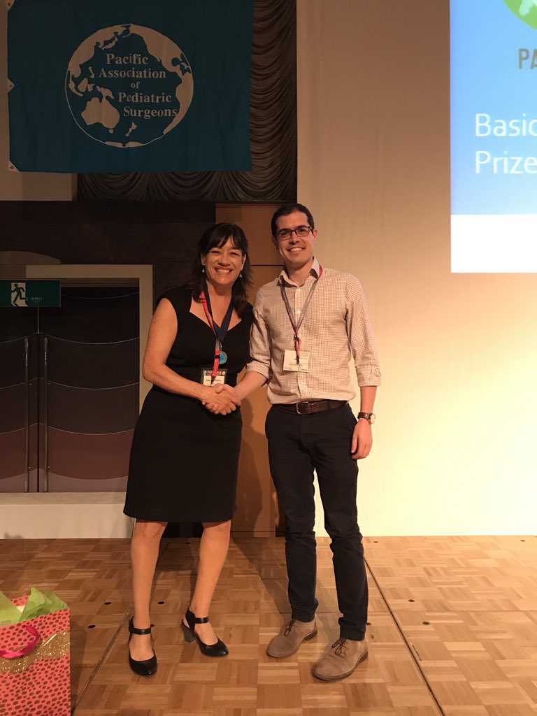 drsebastianking's tweet photo. Congratulations Boaz Jurkowicz. Winner of the Basic Science Prize at #PAPS18. Representing @UniMelbMDHS @unimelb @RCHMelbourne @RCH_Foundation @RCHPaedSurg with style! https://t.co/IK1NLzrdp4