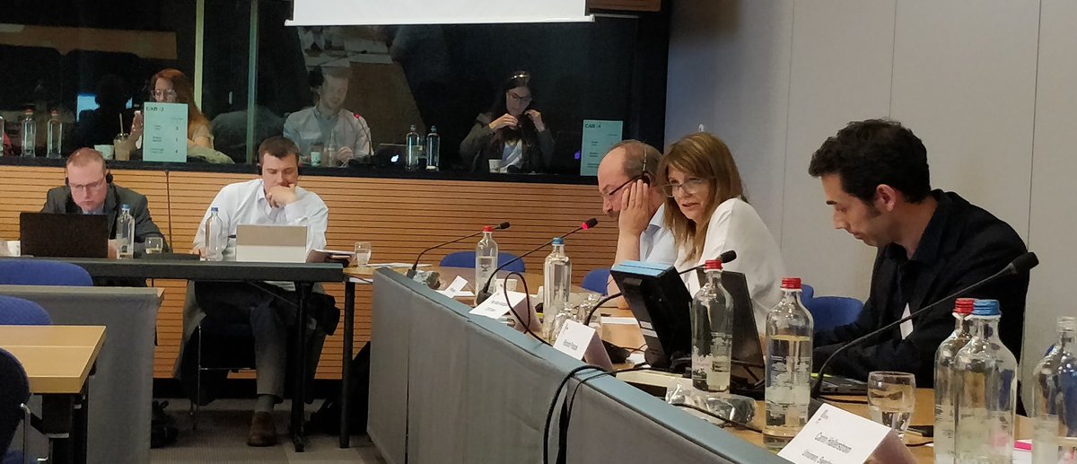 UNI_Europa's tweet photo. Pilar Rato Rodriguez from @CCOO shares her concern about platform workers' access to social security due to their precarious work & the increase of the "working poor". #Digital4Services https://t.co/vgYXvfVARc