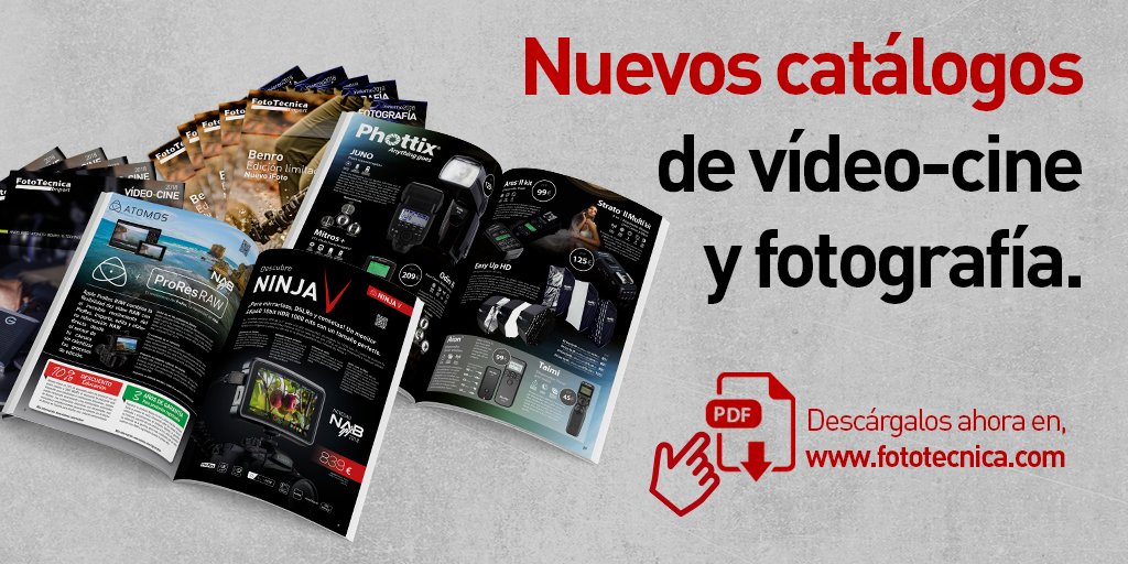 Ya están disponibles nuestros nuevos catálogos de material para vídeo-cine y fotografía.
Puedes descargarlos en nuestra web:
- Vídeo-cine: ow.ly/fX6H30k1HEm 
- Fotografía: ow.ly/qGl130k1HFI