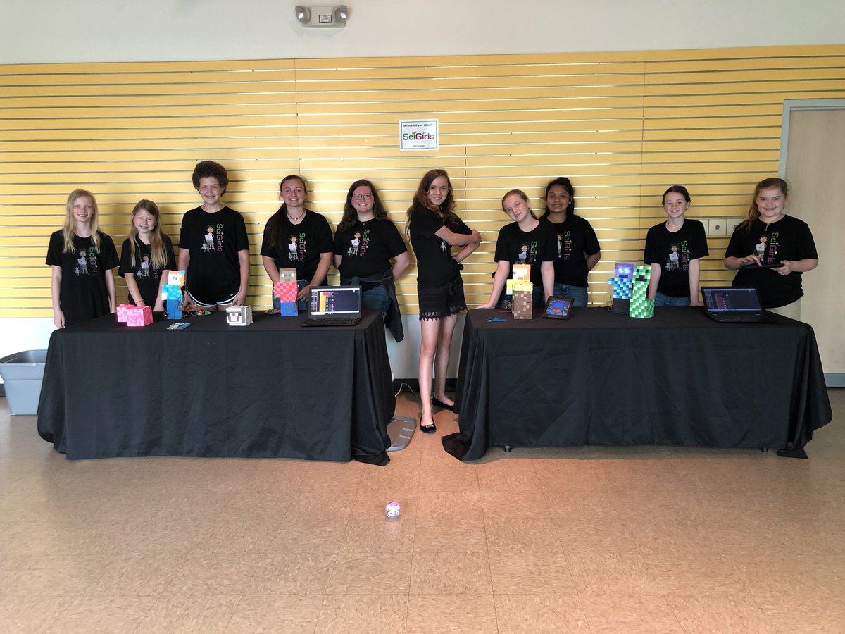 TibbsEAG's tweet photo. @SciGirls are @explorethedc showing off their robots made during #scigirlscode They are excited to show what they have created! #girlswhocode #scigirlscode #eagtech https://t.co/2wedPJPc5k