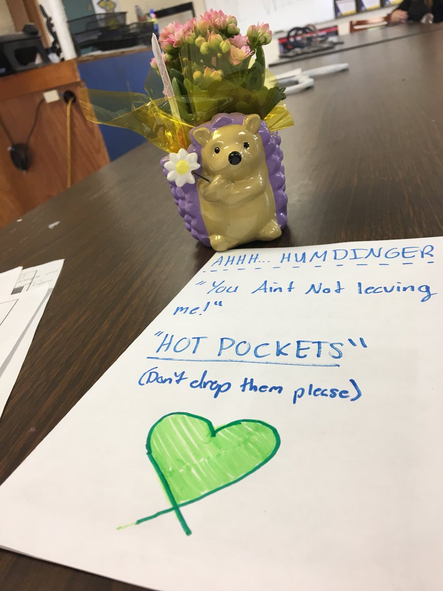 Thank you <a href="/ashleyjayne2002/">ashley foos</a> for the plant/hedgehog and <a href="/Amy_Foos28/">Amy</a> for the thoughtful/funny letter! Y’all know how to make a teacher feel special! <a href="/jenniferfoos/">Jennifer Foos</a>