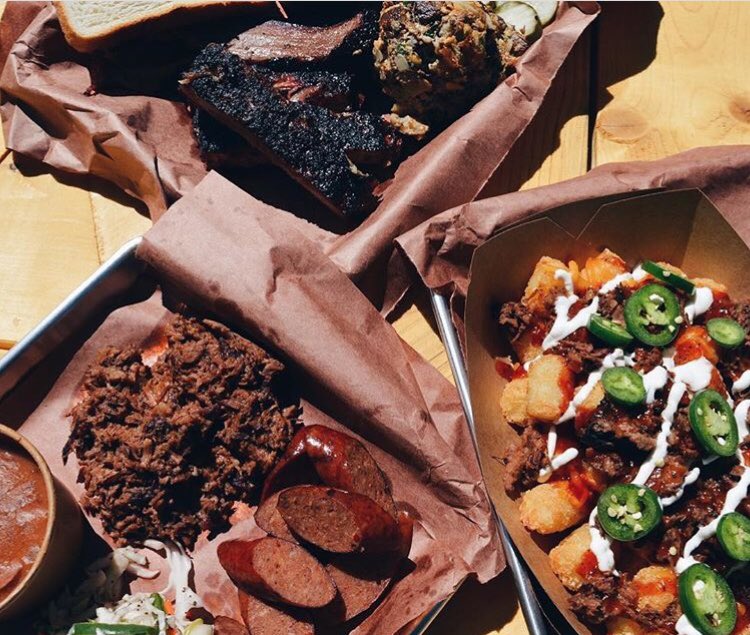wallerjo's tweet photo. Hey @949KLTY if we’re talking hands down THE BEST BBQ in TX you have to try @BumbershootBBQ in Argyle #loadedtots #trustme https://t.co/hfybobnpwx