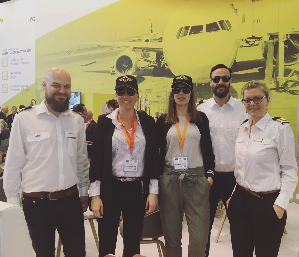 duomediaPR's tweet photo. When the #duoladies support @Eskocompany at @FESPA, they do it in style. For all your workflow and work outfit solutions, head to stand 5.2-D30! https://t.co/6zuyn7jWbW