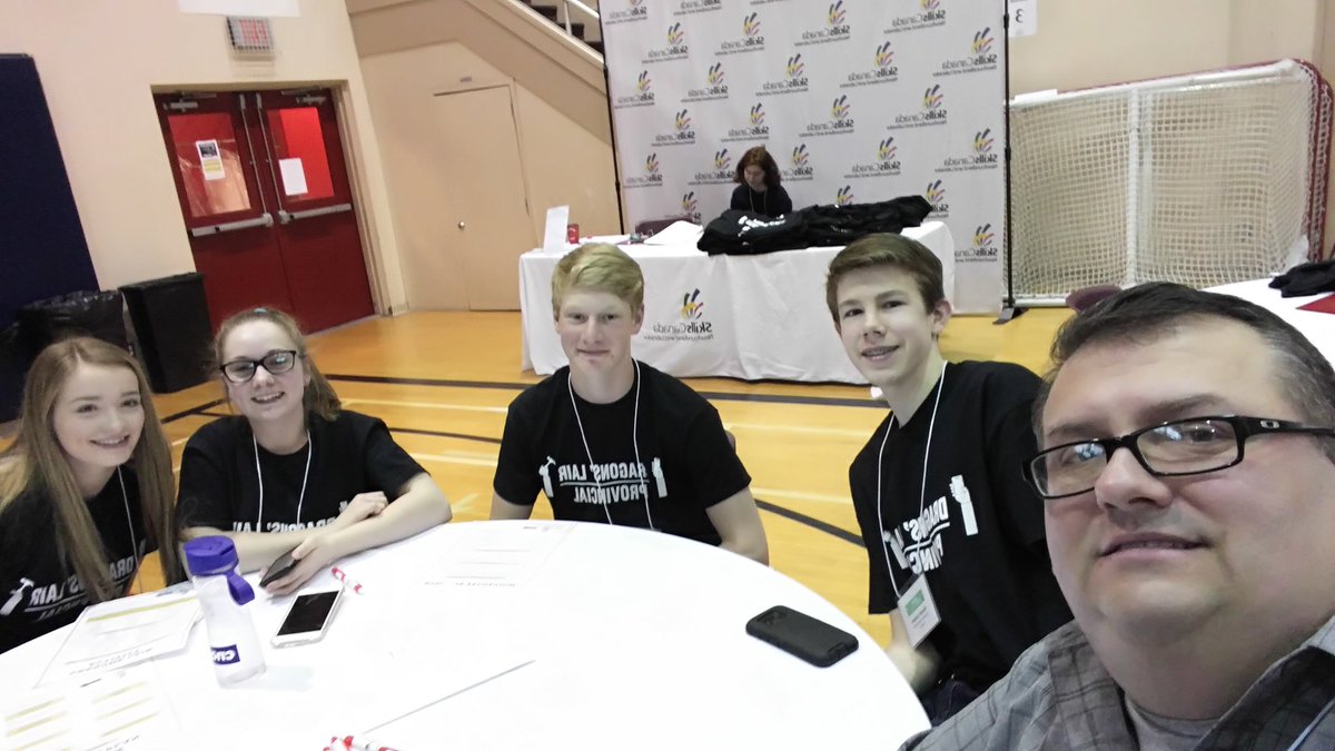 MrGsWorld's tweet photo. Attending Provincial Dragon's Lair with these great students. @SPJHPythons @Skills_NL 
Awesome event! 15 teams from across the province. https://t.co/Z49Dz6W4Xl