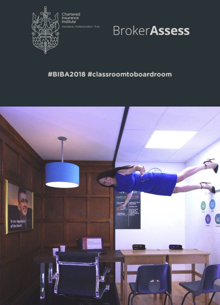 Catch me walking on the ceiling today and tomorrow at #BIBA2018 @CIIGroup stand E50 #classroomtoboardroom for an easy solutions to apprenticeships and IDD