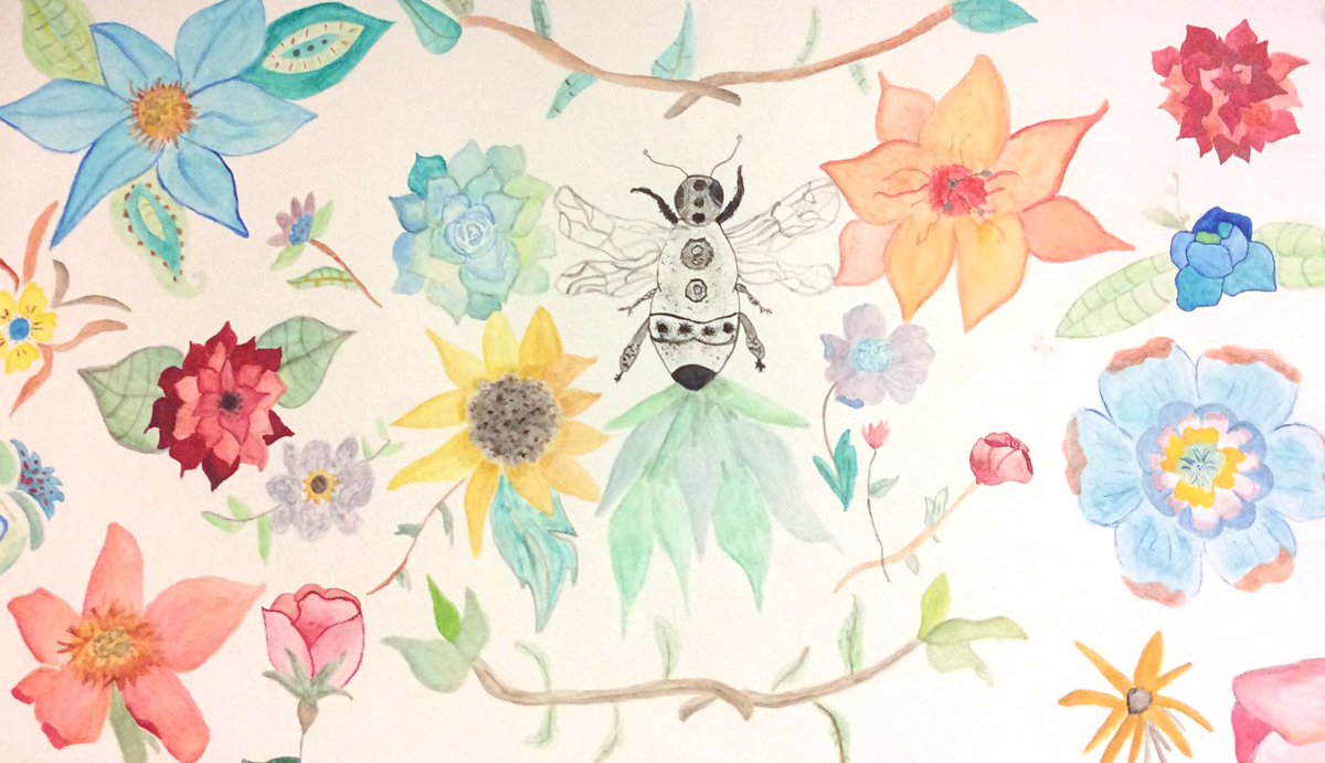 ehainesOOB_ART's tweet photo. Loving this spring themed watercolor by artist, Ava C! 

#oobschools #oobhsart #creativity https://t.co/PwuG9bkHPg