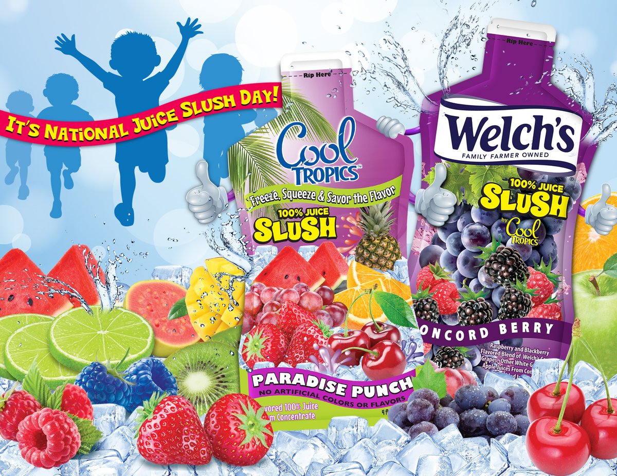 AGParamount's tweet photo. Happy National Juice Slush Day!  Celebrate with a Cool @CoolTropics Juice Slush! #NationalJuiceSlushDay https://t.co/GarsPffIp4