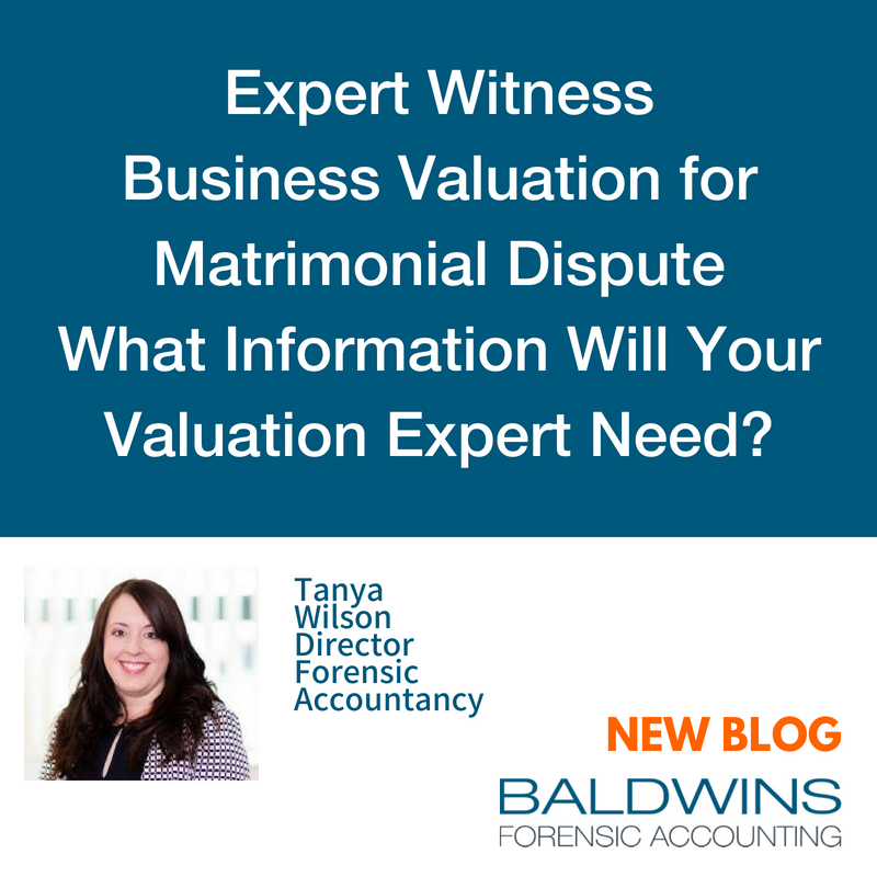 Read the latest insight from our #Forensic #Accountancy Director <a href="/TanyaWilson1977/">Tanya Wilson</a> looking at #Business Valuation for Matrimonial Dispute ow.ly/sMaf30k1Iii #ExpertWitness #divorceproceedings #Litigation #Legal
