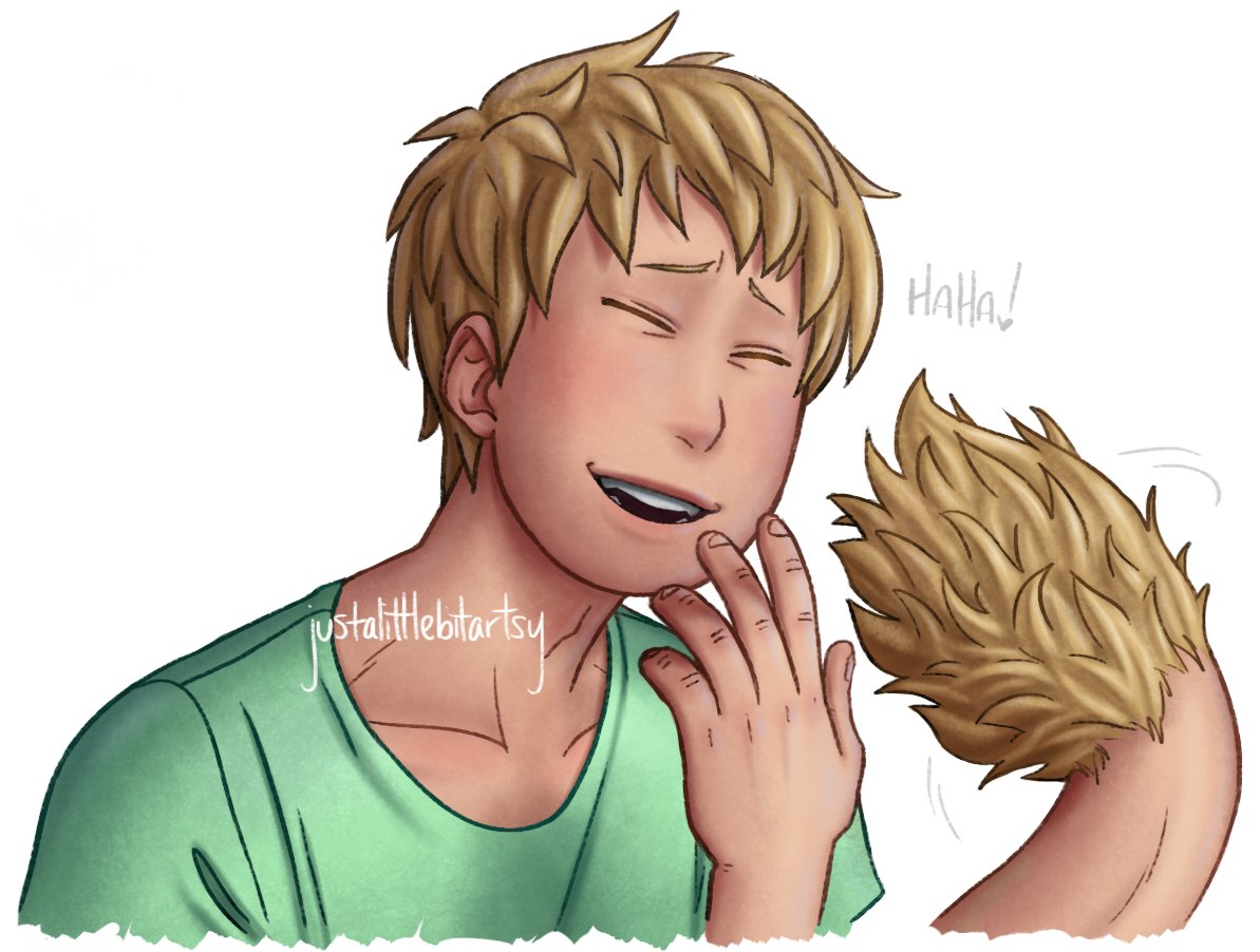 Ojiro's cute when he laughs x) quick speedpaint on this doodle. #speed...