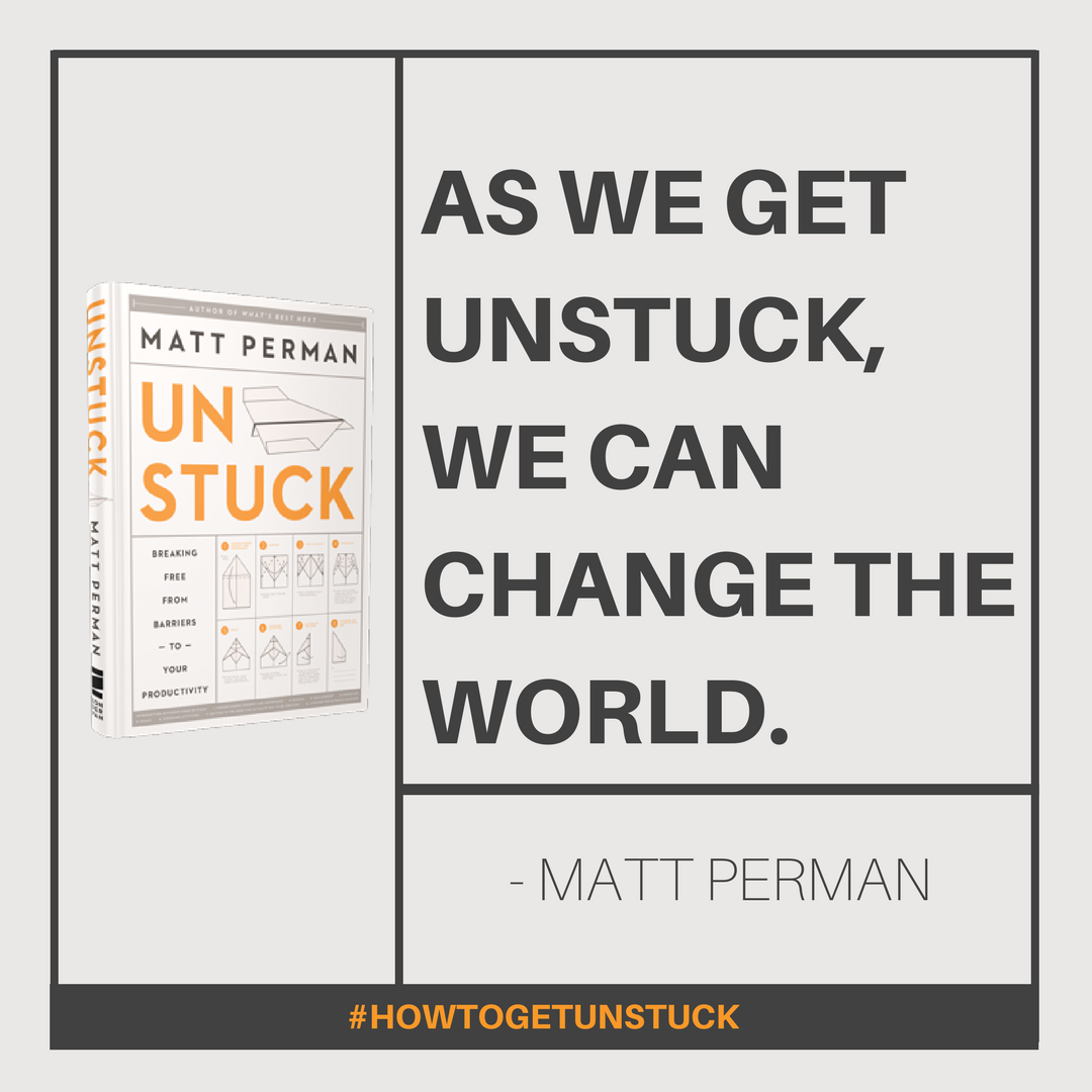 mattperman's tweet photo. I’ve written #HowToGetUnstuck for anyone who is passionate about what they are doing and wants to make change. I want to help you avoid the paths that will get you stuck in the first place and to overcome the barriers that get in your way. https://t.co/GJV9jmpoKf https://t.co/e1p1LNO5NX
