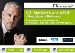 ReLicenseItalia's tweet photo. #IntelligentLicensing2018, il RoadShow di #ReLicense.
TORINO-26mag, BARI-23mag, ANCONA-30mag2018
Per registrarti:
https://t.co/icbGLEPwDP https://t.co/o4kUszGusN