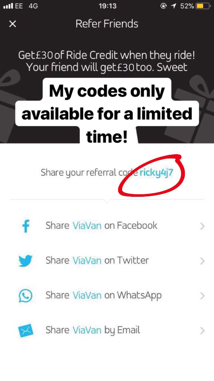 30 credit when you use my referral code 