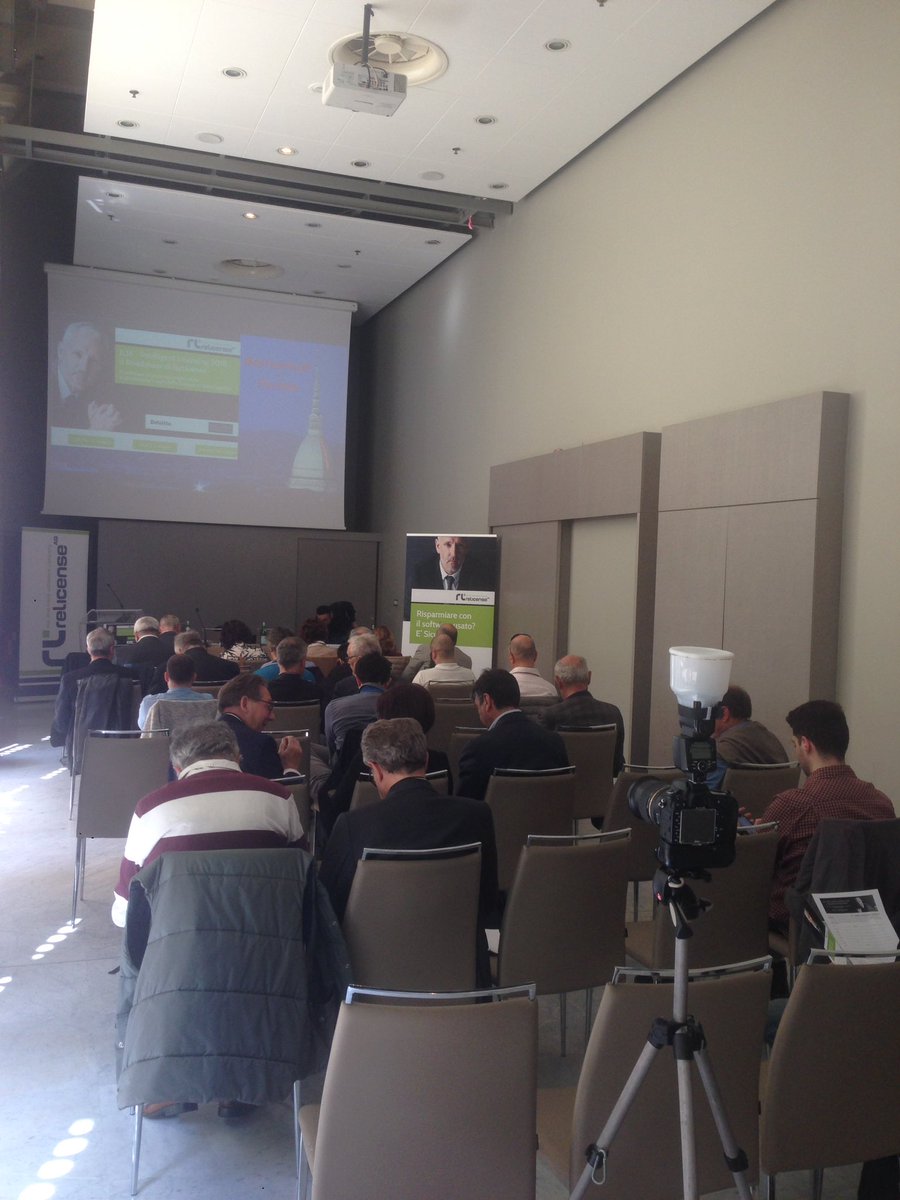 ReLicenseItalia's tweet photo. #IntelligentLicensing2018, il RoadShow di #ReLicense.
Ora ci sono anche loro e ... si parte davvero. #Torino https://t.co/k5WidIOydd