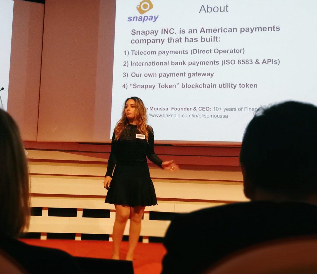 BNPP_PF's tweet photo. .@snapay_official enables mobile payments via banks, Telecoms and crypto currency transactions without hardware. 

#sbcFastTrack #sbcCapeTown https://t.co/xRVTBiP2SP