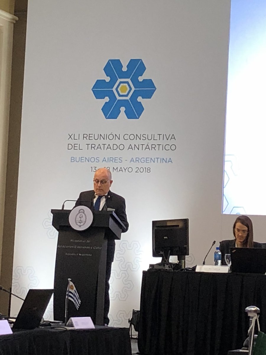 mleppe's tweet photo. Canciller argentino Jorge Faurie da la bienvenida a la Reunión Consultiva del Tratado Antártico #ATCM41 en Buenos Aires @Minrel_Chile @inach_gob @MarcaChile @Antarcticacl @Paulina_Rojas_P @evegaartigues @robertoampuero https://t.co/5c1cDuckvH