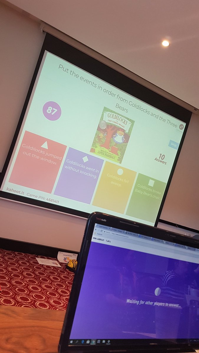muinteoirmaire's tweet photo. Getting competitive with @GetKahoot here with my fellow tutors in training here #digtechjnr https://t.co/HBh2bGAZIB