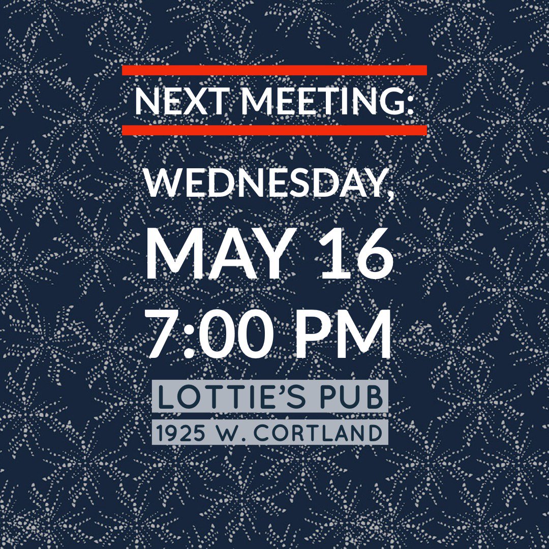See you tonight at Lottie's Pub for our May meeting! 6:00 PM start for new members, 7:00 PM for returning! #SOILL #YPB #causes
