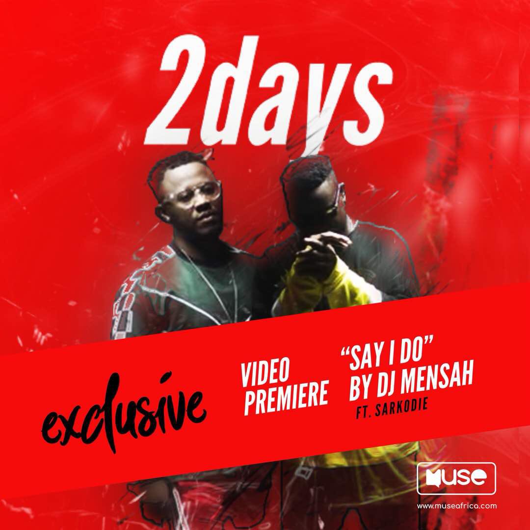 DJMENSAH1's tweet photo. Exclusive #SayIDo video premiere live on this Friday 18/5/2018 with @djmensah ft @sarkodie prod by @kuvie_ & Directed by @yawskyface @muse_africa
#UntouchableMusiz #MusicVideo #DjMensah #Untouchablez #SayIDoVideo https://t.co/edxgTS7ORI