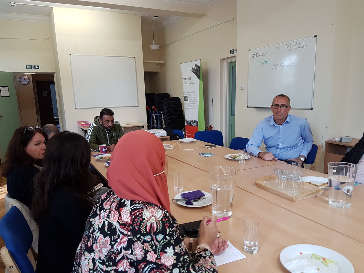 MrWajidHussain's tweet photo. A fantastic B8 community groups/organisations meeting up @StJohns_House chaired by the great host @Jamesentj with a great presentation from #TellMama @Abdullah7866 Thank you for warm welcome and hospitality James @javed2275 https://t.co/cCwT0TcEHE