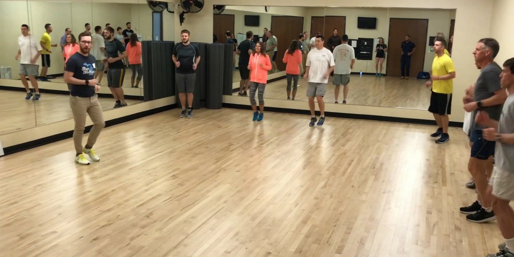 GentexCorp's tweet photo. Team members worked on their cadence in this running clinic held in our wellness center. Thank you to Gazelle Sports for sharing some great pointers to get our employees ready for race season. #Gentex #Running #GazelleSports #RunClinic #Healthyliving #WorkPerk #Wellness https://t.co/Rm1Cpbi178