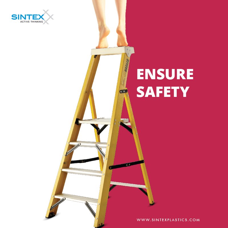 sintex_india's tweet image. #Safety is the most important parameter that we consider while making #FRPladders. #Sintex