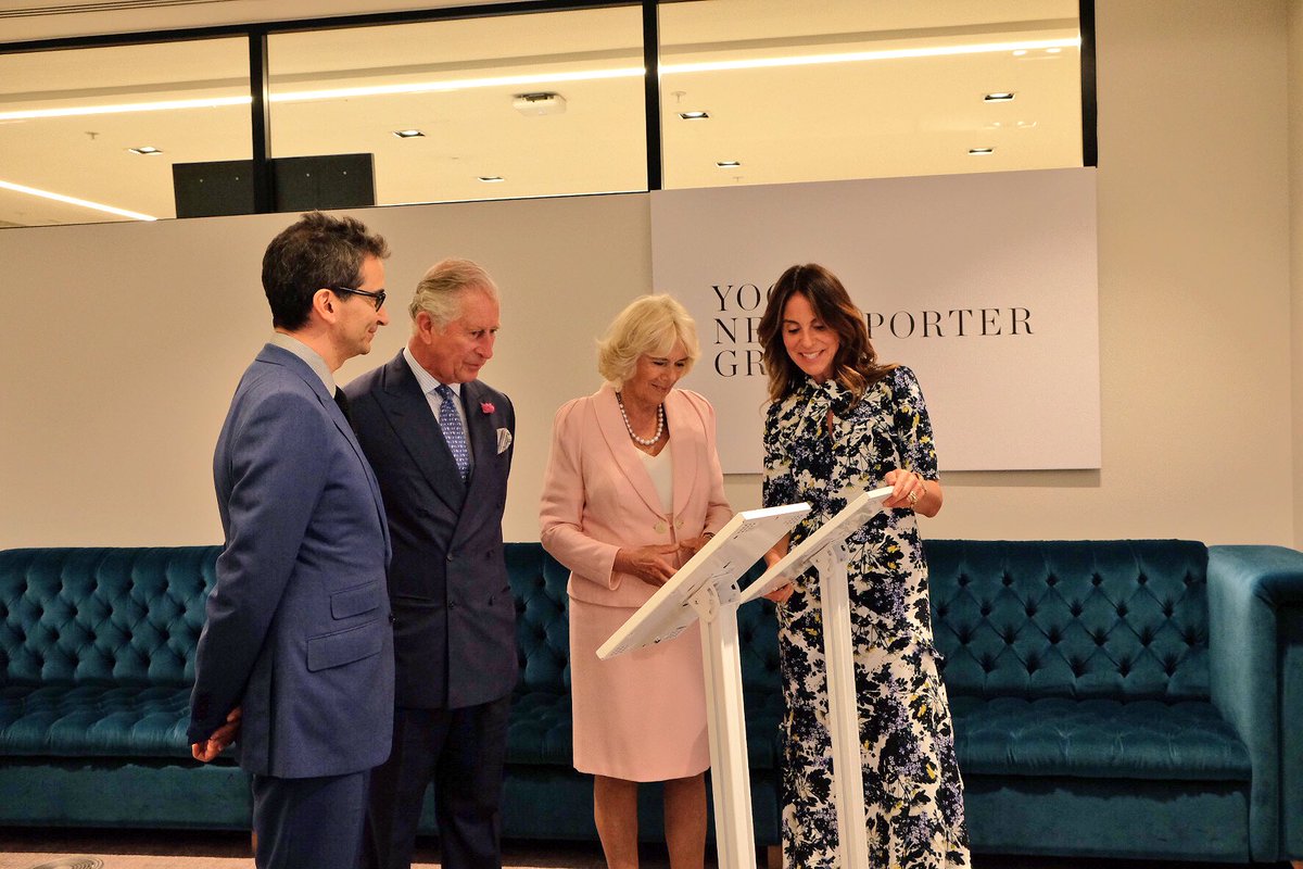 ClarenceHouse's tweet photo. The Prince of Wales and The Duchess of Cornwall tour @ynap’s new Tech Hub, a cutting edge centre developed by the online fashion retailer as part of their investment in technology and operations. https://t.co/FBeDmkhQ6C