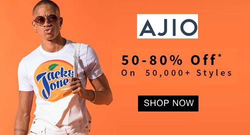 FabPromocodes's tweet photo. #Ajio Summer #Sale --> Get 50% to 80% Off On #Men &amp; Women #Fashions --> https://t.co/dfjCU3b9Uz https://t.co/IIOiuOLa7y