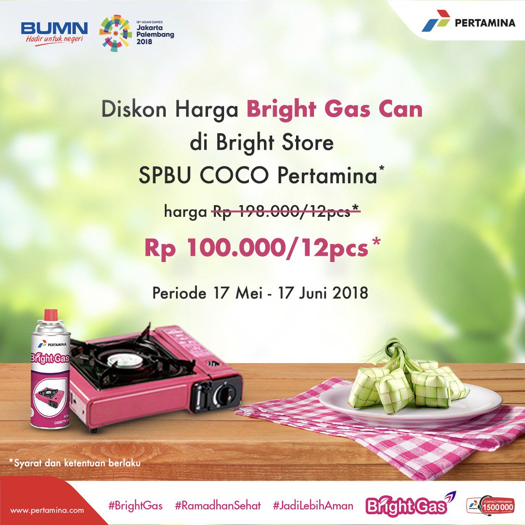 OutsidersSID01's tweet photo. Promo Bright Gas Can di Bright Store SPBU COCO Pertamina @pertamina @brightgas_LPG @pertaminamor5 https://t.co/bePBULGUAQ