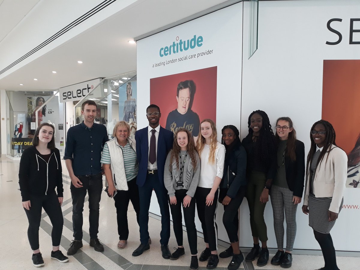 Certitude's tweet photo. It was great to welcome Eleri Ebenezer, Chair of the Certitude Board along with students from @NewsteadWood earlier this month to the #SELF exhibition The Glades, Bromley. Thank you all for taking the time out and visiting us #SELFie #SELFProject #WednesdayWisdom @CertitudeSam https://t.co/nNPZH6CCgo