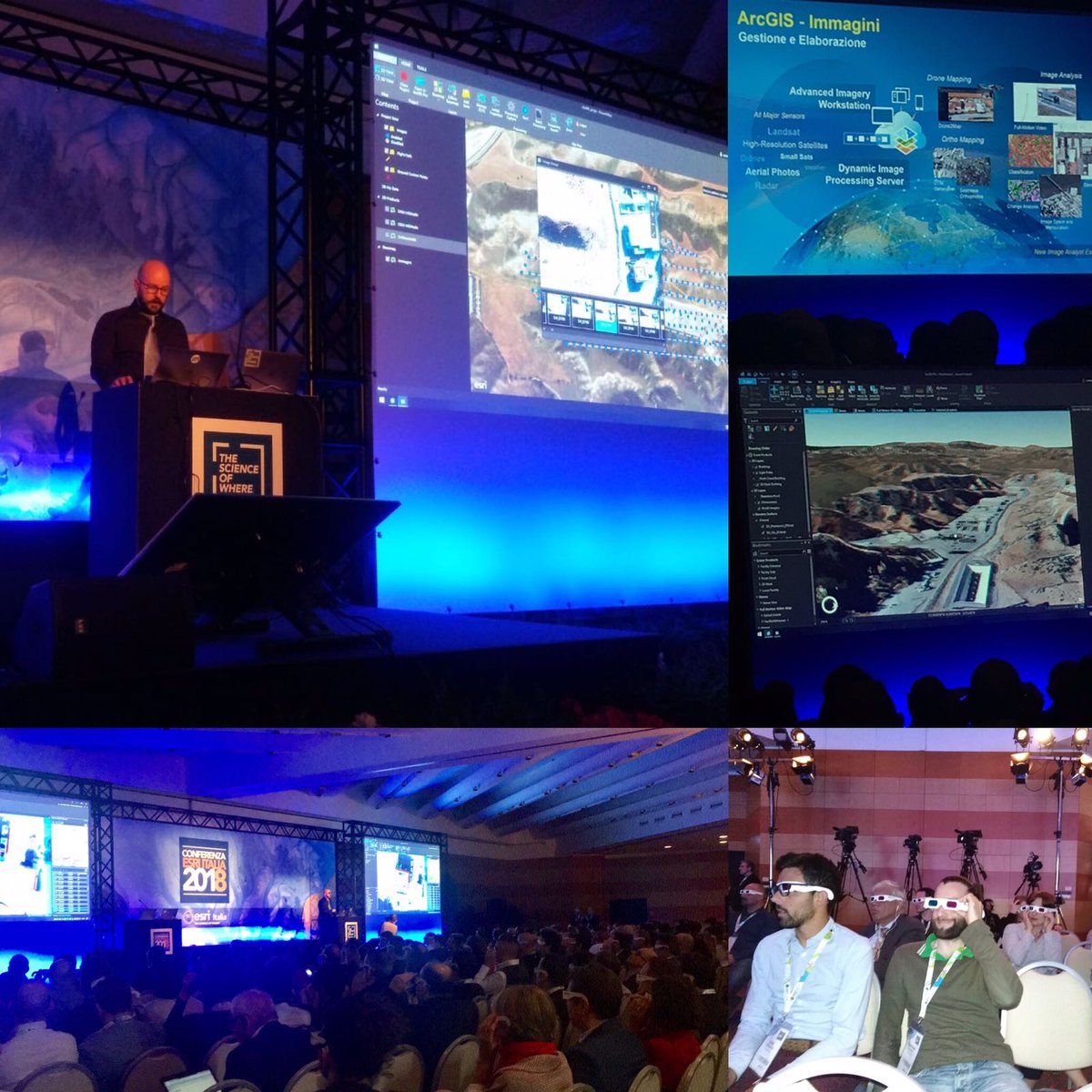 Esriitalia's tweet photo. Flavio Popolizio @ESRIItalia la nuova frontiera per la produzione di mappe da drone #drone2map #3Dmesh #ArcGISPRO #interactiveanalysis #fullmotionvideo #conesri2018 #thescienceofwhere @geosmartcampus https://t.co/ALCrdfFWzM