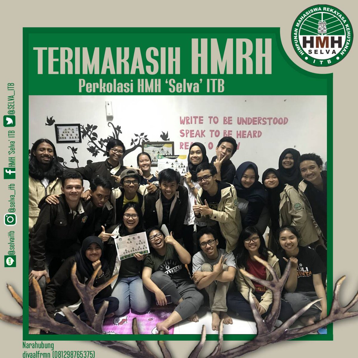 [PERKOLASI SELVA]

Terima kasih kami ucapkan kepada HMRH telah menerima kunjungan dari kami! Semoga kedepannya dapat terus menjalin silaturahmi dan kerjasama yang tiada ujungnya 

#PerkolasiSelva
#SahabatSelva
#SelvaNuAING