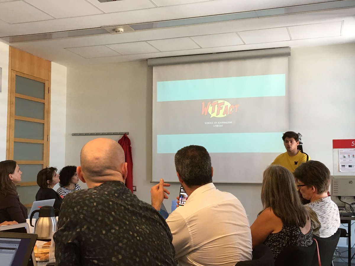 WTFactNL's tweet photo. Er is wat radiostilte geweest.. maar achter de schermen zijn we nog druk bezig! Op het moment zijn onze drie bestuursleden Maarten, Eva en Georgia in Barcelona, om in gesprek te gaan met @EJTAoffice over het belang van factchecken door studenten. https://t.co/Mqx5497j1f