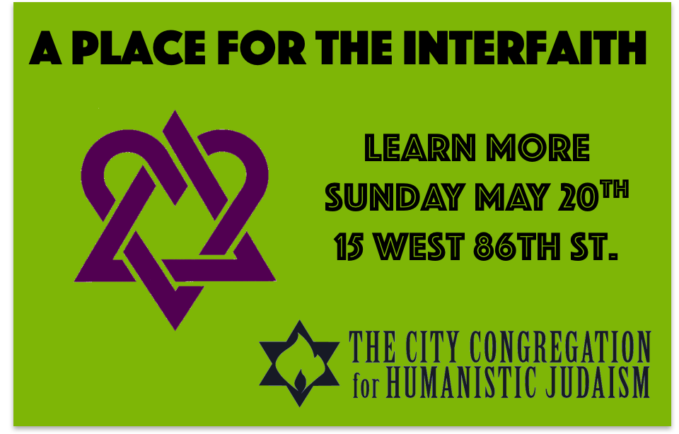 Humanisticjew's tweet photo. Want to learn more about how #HumanisticJudaism incorporates both science and heritage into beliefs? Curious as to what #CityCongregation can offer your interfaith family? Come meet our community and learn more at our Open House on May 20th! Learn more at https://t.co/OK1VUyIhCg https://t.co/53HyTltDEW
