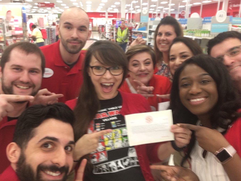 Thank you to our outstanding Beauty and Tech Lead Bobbie for driving the selling culture and being guest obsessed #YouMakeTarget #YouAward