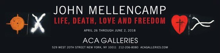 johnmellencamp's tweet photo. Life, Death, Love, Freedom, opened at @ACAgalleries on April 26, 2018 in #NewYorkCity This is Mellencamp’s 2nd solo #exhibition with the #gallery  Mellencamp’s sculptural assemblages and series of portraits.  #NewYorkArt #NYArtGallery #ACAGalleries #art https://t.co/LAvGKBdCUY