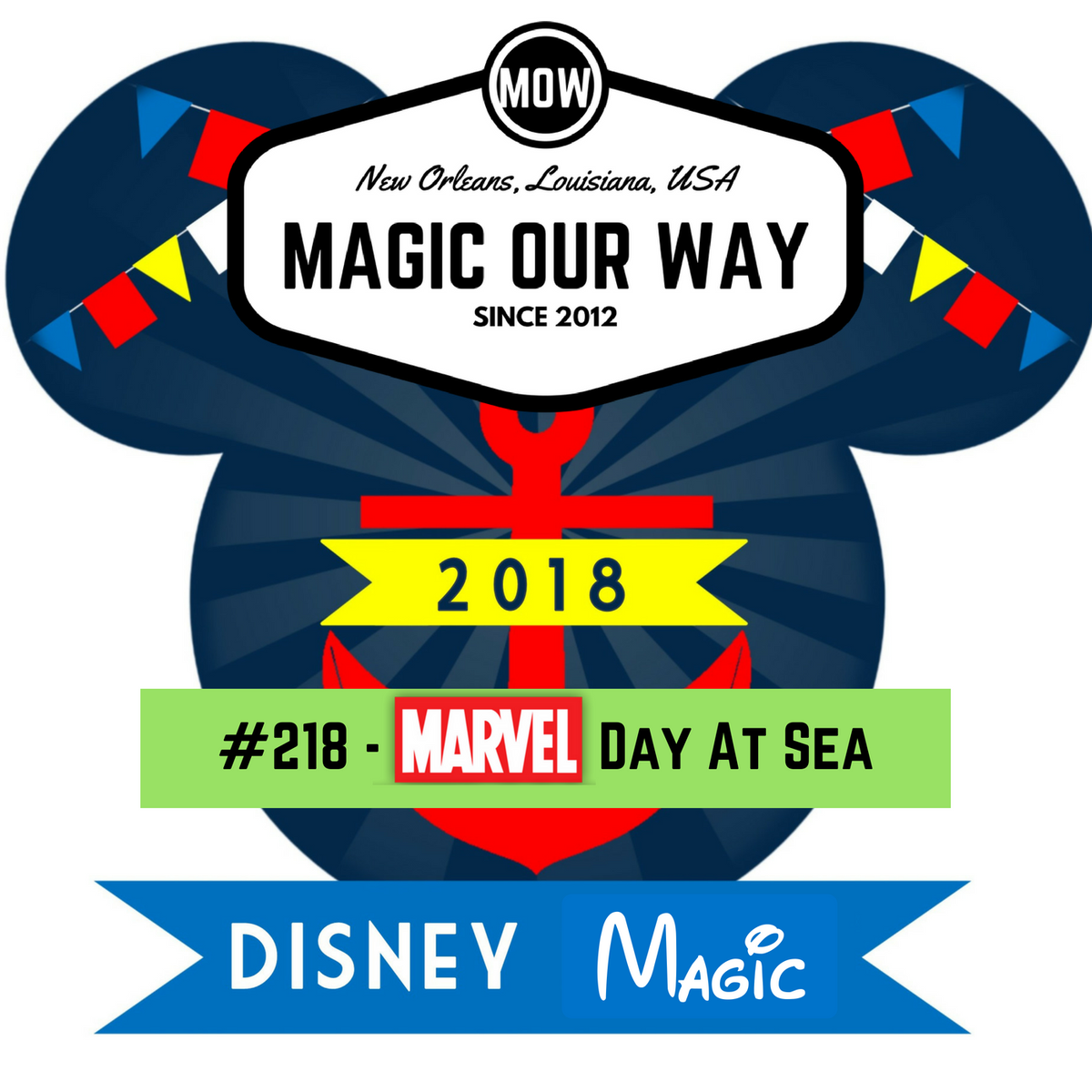 MagicOurWay's tweet photo. @MagicOurWay #218 is up! #Marvel Day At Sea: @DisneyCruise Line. On this episode, we welcome long-time MOWican, Rick Suero, for a trip report of his adventure aboard the #Disney Magic. WARNING: Possible Avengers: Infinity War spoilers. Listen now! https://t.co/Y6PqpBxPwW https://t.co/eOCf34pwsU