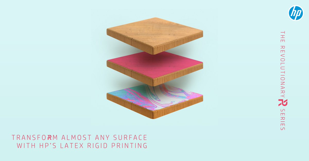 HPGraphicArts's tweet photo. HP's first rigid Latex printer, the revolutionary R series, can open your business to a whole new world of creative opportunities and offerings. Visit HP booth 3.2 C20 at #FESPA or book a demo. https://t.co/CaslxFem6L https://t.co/D9JvvYKKaG