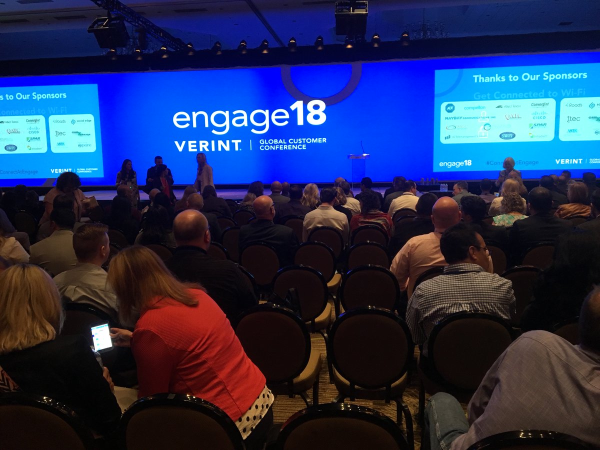 ScottBakken's tweet photo. Just about to start the next general session...great to see so many people ready to learn more about customer experience and engagement. #ConnectAtEngage #CX #Engage18 https://t.co/yBEPZ7jcBr