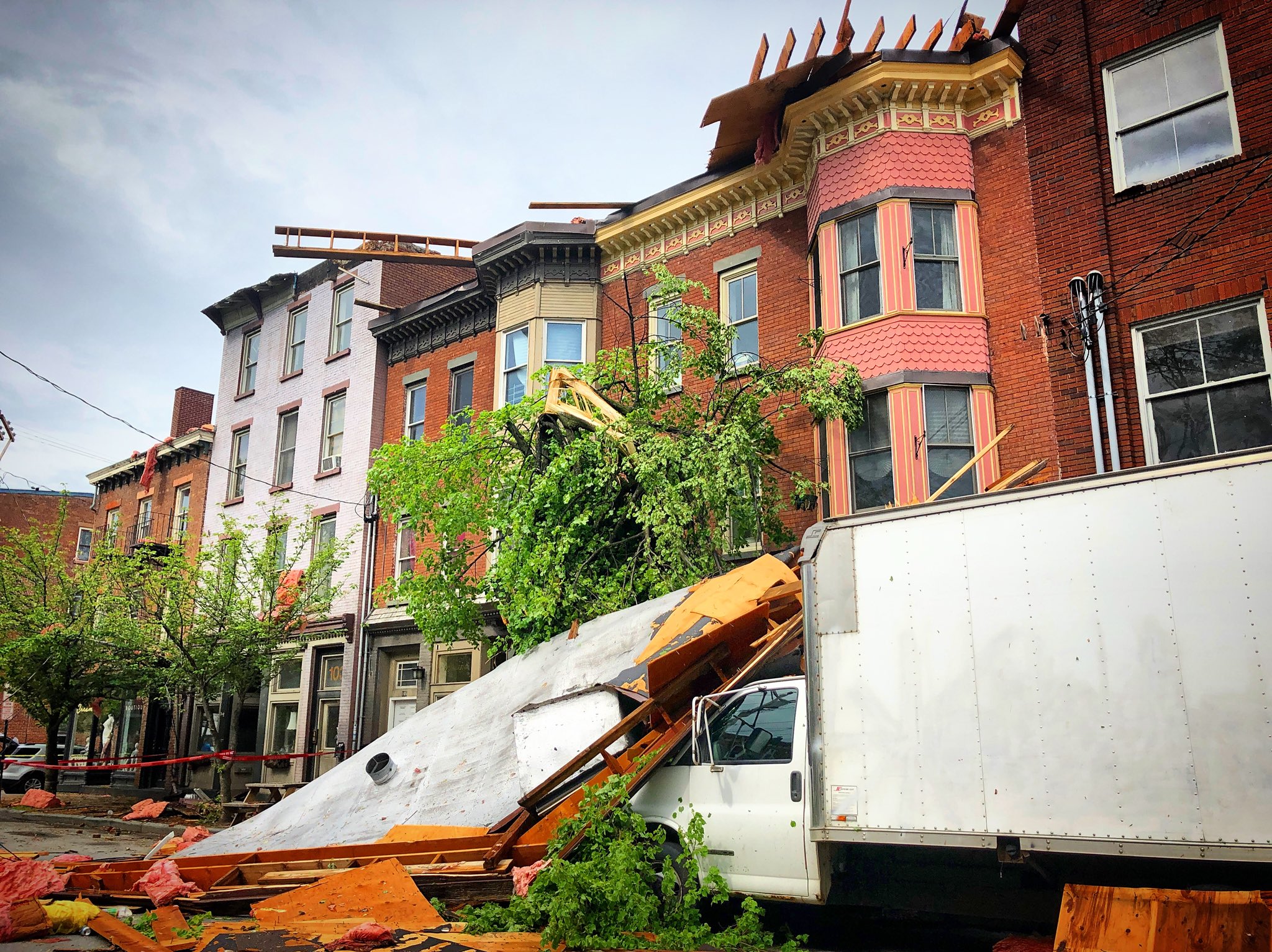 Justin Michaels on Twitter: "Newburgh, NY felt the brunt ...