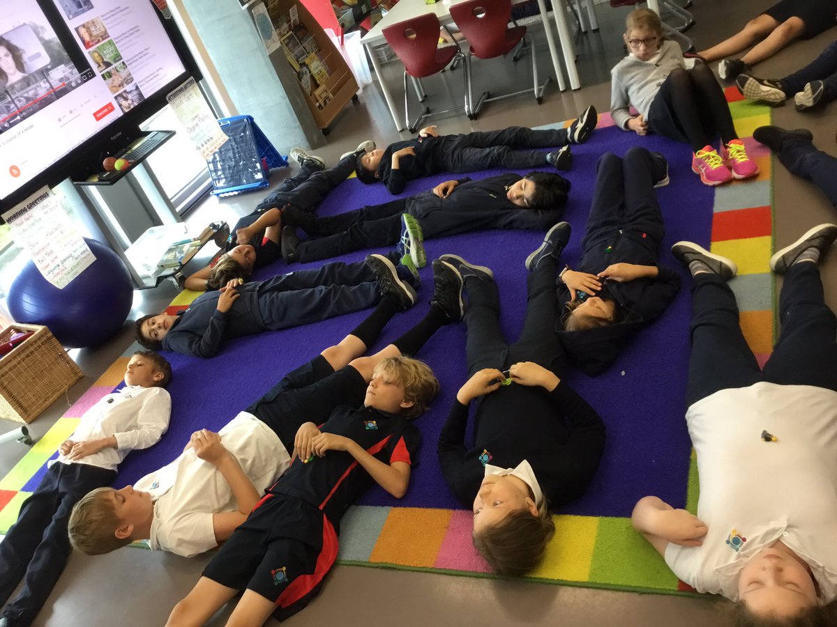 <a href="/gwasgrade4/">GWAS GRADE4</a> taking a mindfulness break to check in on their bodies and breathing. Thanks to their lego breathing buddies (on their bellies) for the help! <a href="/GWASwitzerland/">GEMS World Academy Switzerland</a>