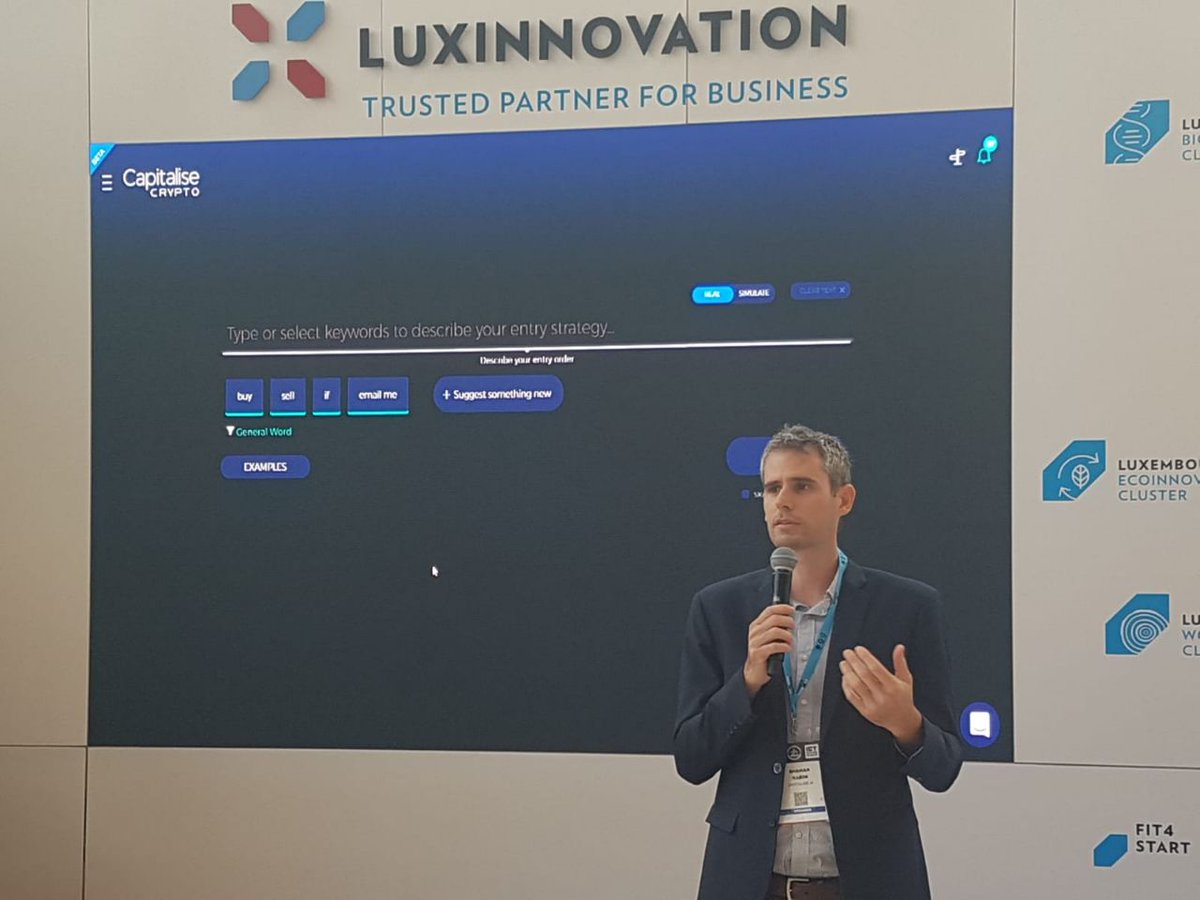 Luxinnovation's tweet photo. RT @CapitaliseTwitt: Shahar Rabin presenting at @Luxinnovation, ICT Spring. Check out our fully functioning Beta and let us know what you think.
#Luxembourg #startups #events #tech #innovation #ICTSpring2018 https://t.co/MyTEzvaJIa