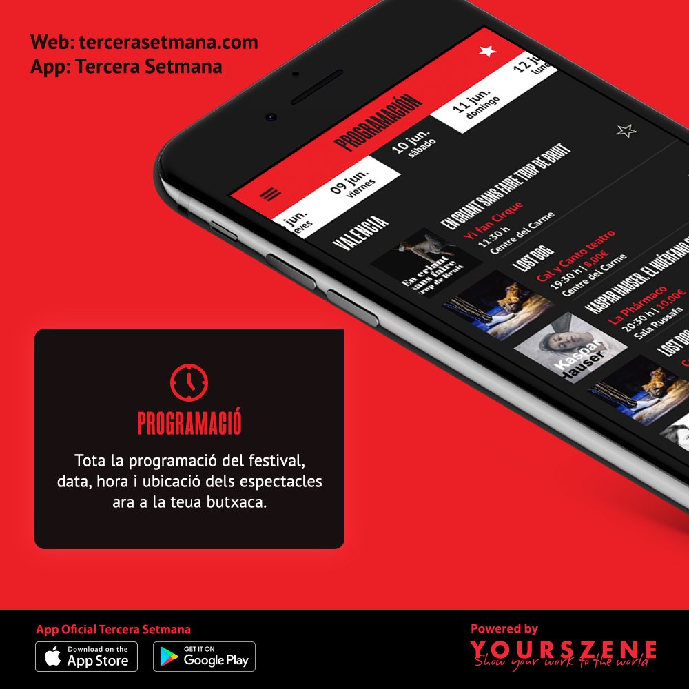 Descarrega l'app gratuita de #TerceraSetmana2018!