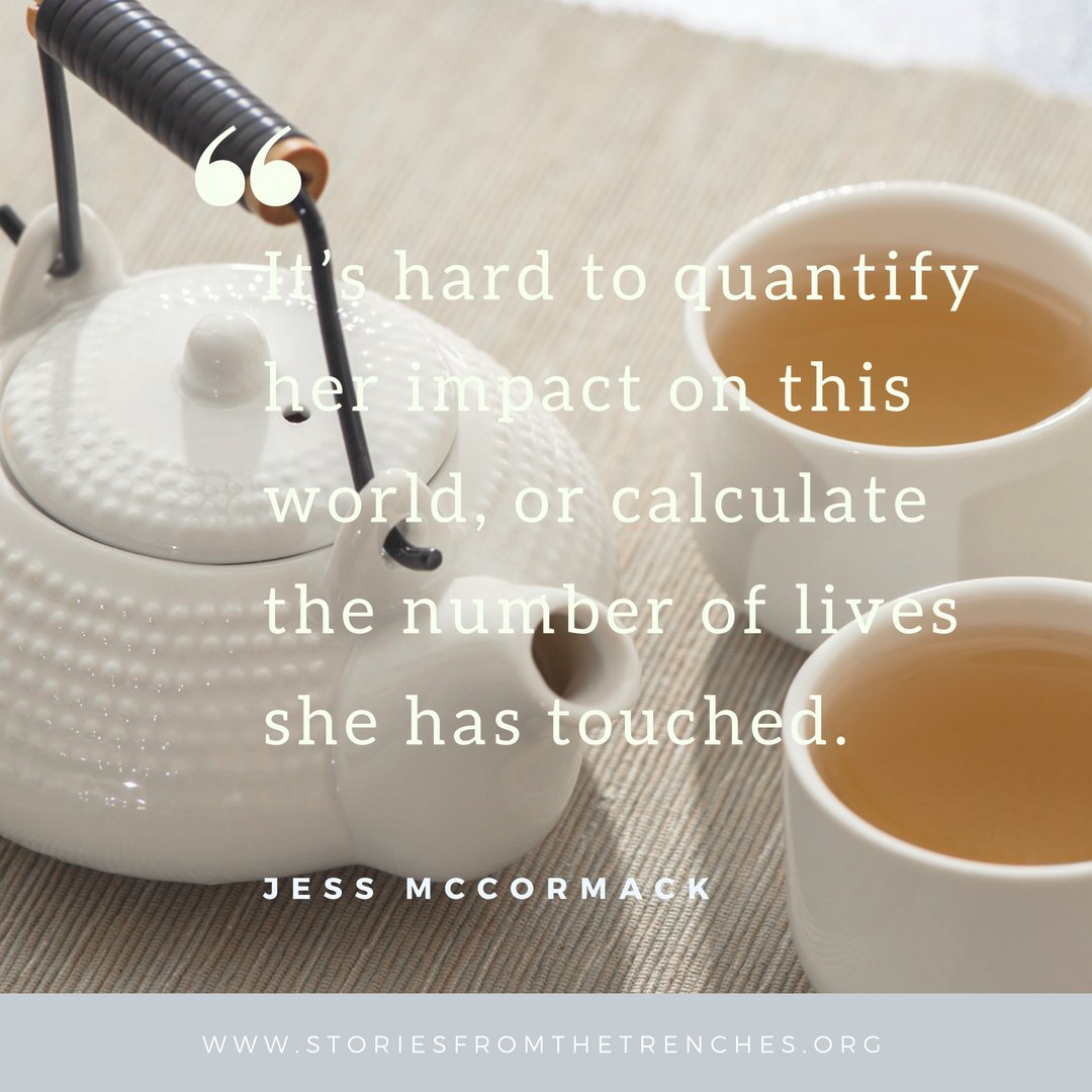 StoriesTrenches's tweet photo. Jess kicks off our Extraordinary Women series with sharing about one of her greatest grief supporters. Who supports you when your world is crashing around you? https://t.co/xrzl5nNmzU https://t.co/pYQkhrtXvc