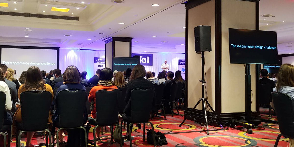 _JustinJT's tweet photo. "We want everyone to feel welcomed on the consumer side as well as the associate side. We want to design with them, and for them..."  Gregoire Baret, Aldo #aldo #ecommerce #design #etail2018 #dacgroup #geekswithpersonality https://t.co/vki94TTdix