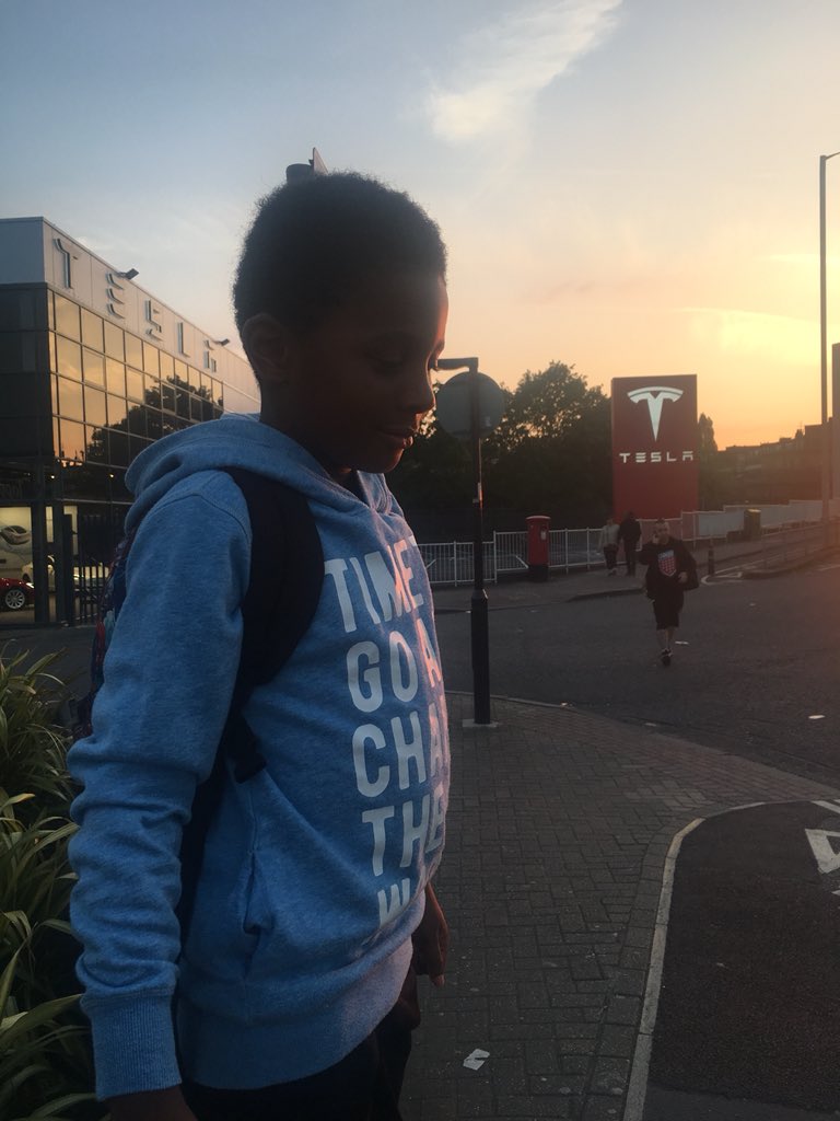 UrbanBritique's tweet photo. @elonmusk My 7 year old son walks past #Tesla showroom every Monday and always wants to look inside. He has visions of the kind of transport he wants to create. I support his creativity, here he’s pointing at what he would change. 🤩 https://t.co/sZezqB7uv9