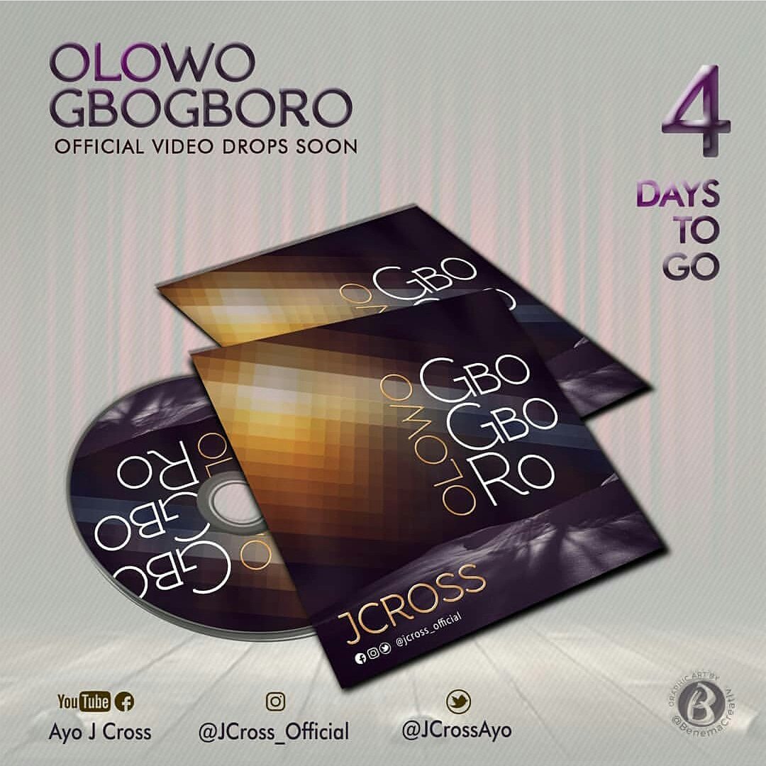 juwonray's tweet photo. Watch for this from my brother.
.
ANTICIPATE!!! #jcrossolowogbogboro
Video dropping in 4 days...
.
Via @jcrossayo
.
#JuwonRayMedia #JR_M https://t.co/irPZ0xEnmT