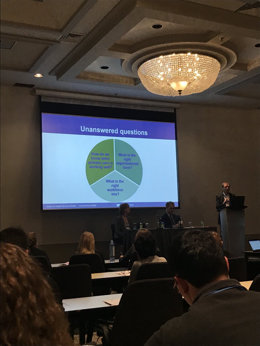 agrudniewicz's tweet photo. Stephen Peckham highlights the key unanswered questions in primary care and the importance of context (no single right way of organizing primary care). #obhc2018 https://t.co/an3mnqsbRP