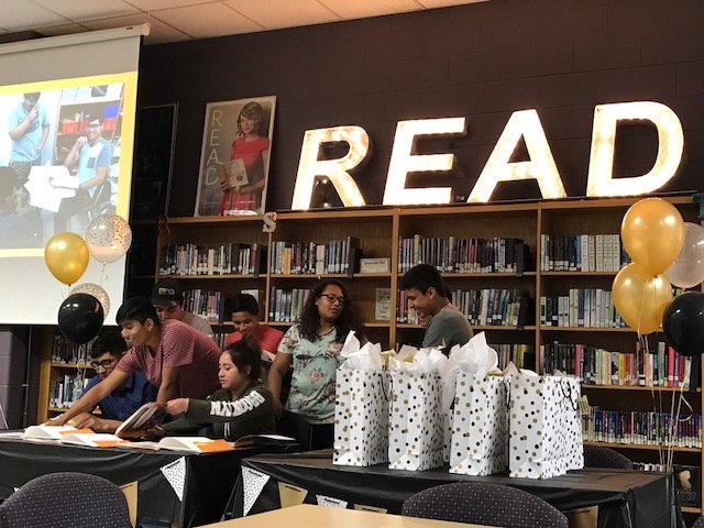 ACEBCC's tweet photo. On Monday evening we celebrated eight students who are now published authors. They participated in the Write Brain Books class at MFHS ACE. It was a great celebration to share with the students and their families. @ACEBCC @WriteBrainBooks https://t.co/rWU9fM1THF