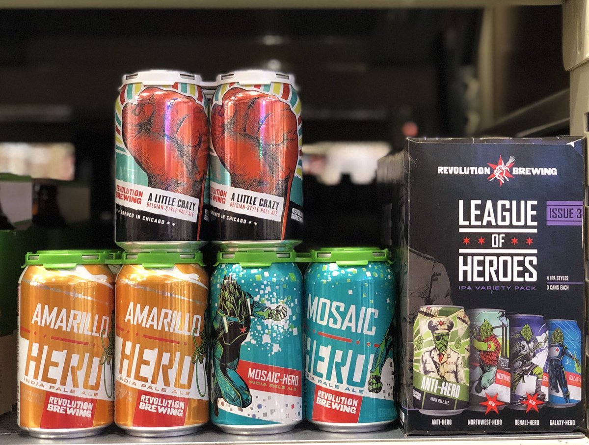 Do something A Little Crazy this week and pick up a few <a href="/RevBrewChicago/">Revolution Brewing</a> brews and be the hero you deserve! #craftbeer