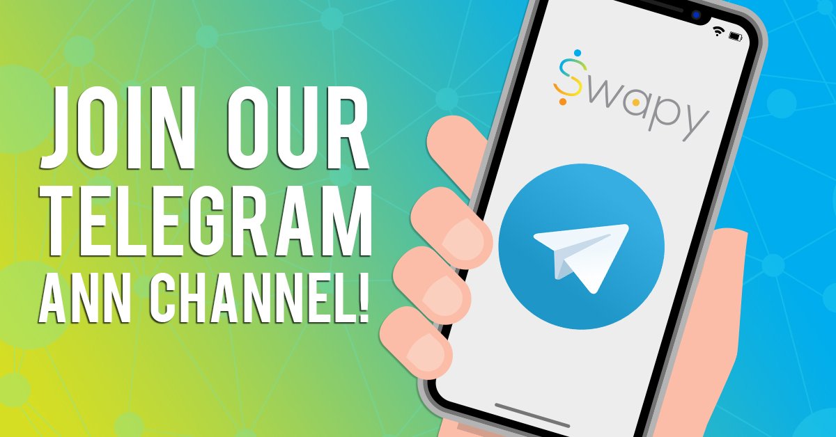 SwapyNetwork's tweet image. Join Swapy Telegram:[ telegram.me/swapynetworkch…] #ICO #blockchain #cryptocurrency #ethereum #altcoin #ICOs #fintech #tokens #tokensale #Dapp #ANN #ETH #ethereum #dApps #crowdsale #TGE #Crypto